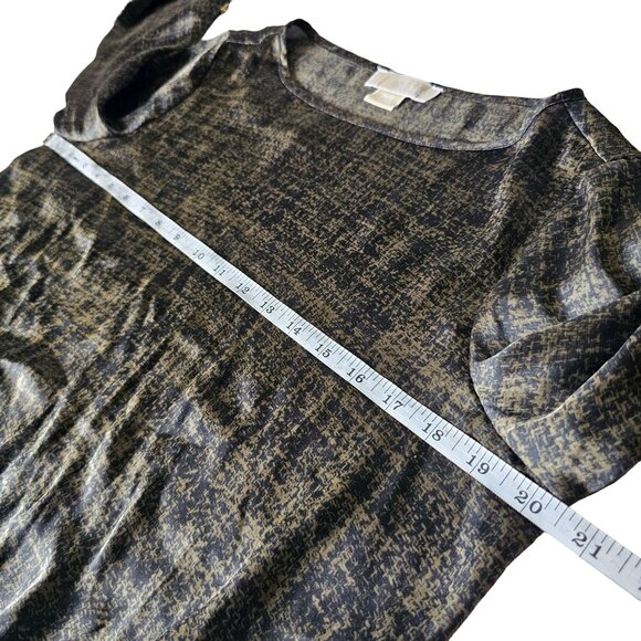 Michael Kors Green long Sleeved Women's  Blouse adjustable sleeves size PS - Picture 12 of 13